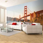 Foto tapeta - Golden Gate Bridge - sunset San Francisco 200x154