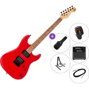 PSD Guitars SPS-100 SET Red Električna kitara