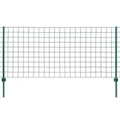 Vidaxl Evro ograja iz jekla 20x0,8 m zelena