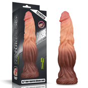 LoveToy Dual Layered Platinum Silicone Nature Cock 9.5