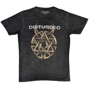 Disturbed Majica Riveted Unisex Charcoal Grey M