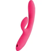 TO Vibrator za G-točko in klitoris, masažer zajčka JOS, vibrator z vakuumsko valovno stimulacijo, Enila, silikon, roza, 23 cm