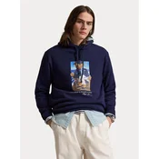 Polo Ralph Lauren Majica  mornarska / mokka / bela