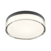 Redo 01-3735 - LED plafonsko svetlo FRISBI LED/12W/230V 3000/4000K IP44 crna