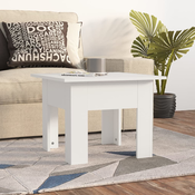 Stolic za kavu bijeli 55 x 55 x 42 cm od konstruiranog drva