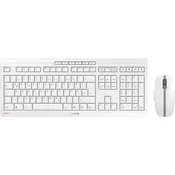 CHERRY Stream Desktop keyboard Mouse included Office RF Wireless QWERTZ German White