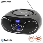 Manta BBX007 radio prijemnik, CD, MP3, USB, FM RADIO, Bluetooth 5.0 (MAN-BBX007)