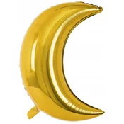 Folija balon v obliki lune, 60 cm, zlat
