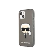 Karl Lagerfeld Karl Lagerfeld, Ohišje za Apple iPhone 13 Mini Translucent Glitter Karl, ČRNA, (21683182)