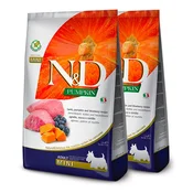 Farmina N&D dog PUMPKIN (GF) adult mini, lamb & blueberry 2 x 7 kg