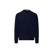 Hackett London Pulover  temno modra / karamel
