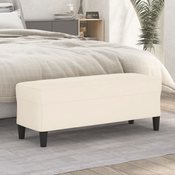 vidaXL Klop krem 100x35x41 cm žamet