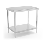 Delovna miza iz nerjavečega jekla - 90 x 60 cm - nosilnost 210 kg