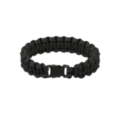 Mil-tec Survival paracord zapestnica 15mm, črna