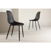 Venture Design Jedilni stol Polar 53x83x45 cm črne barve