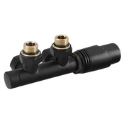 Komplet termostatskih ventilov WICHER za srednji priključek 50 mm, črna mat - Črna mat barva - Bruckner - 24 - 14