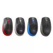 Logitech M190, Full-Size Wireless mouse, 1000dpi, red