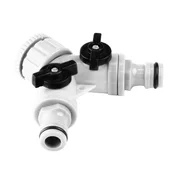 shumee Dvojni razdelilnik z regulatorjem in 3/4” (1/2”) priključkom za pipo Vorstahl