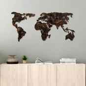 Atelier Del Sofa Zidna dekoracija World Map 25, 127x60x1.5 cm, Šarena