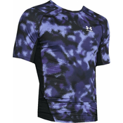 Under Armour UA HG Armour Printed Short Sleeve Starlight/White S Fitnes majica