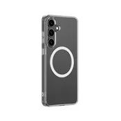 slomart Silikonska torbica AMAZINGTHING Minimal Mag Case z magnetnim obročkom za Samsung Galaxy S25 - prozorna