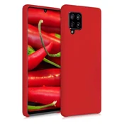 HURTEL Silikonska torbica, fleksibilna silikonska torbica za Samsung Galaxy A42 5G rdeča