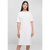 Womens dress with slit white