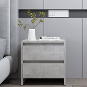 Nocni ormaric boja betona 45 x 34,5 x 44,5 cm konstruirano drvo