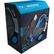 Gioteck TX-30 Megapack žične stereo slušalke modro-črne barve za PS4 & PS5 & Xbox One & Xbox Series