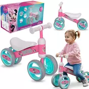 Disney DISNEY Minnie Mouse Dekliško štirikolesno kolo brez pedala, lahko, kovinsko, prvo kolo, voziček 1+