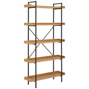 Xora REGAL 90/172/30 cm črna, barve hrasta