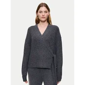 Triumph Pletena jopica Amourette Cozy 10225069 Siva Relaxed Fit
