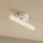 Lindby LED reflektor Eldrin, bela, 1-svetlobni, svetlobne točke - Dnevna soba/jedilnica - Sodobni - Kovina