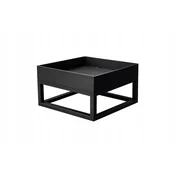 Vrtno kurišče 600x600 mm jeklo 4 mm loft črne barve