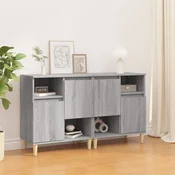 Vidaxl Komoda 2 kosa siva sonoma 60x35x70 cm inženirski les