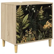 vidaXL Kopalniška omarica RHENEN Sonoma 60 x 40 x 60 cm Inženirski les