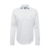 Pamučna košulja Polo Ralph Lauren za muškarce, boja: siva, regular, s klasičnim ovratnikom, 710909659