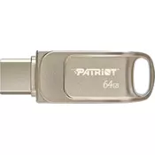 Patriot TAB T560/64GB/USB 3.2/USB-A + USB-C/Stříbrná