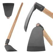 KADAX Vrtna motika 14,5 cm z ergonomskim ročajem iz bukovega lesa