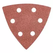 Delta brusni papir s cickom 93 x 93 mm K 80, 5 kom., s rupama 55H765