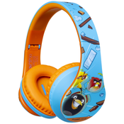 Djecje slušalice PowerLocus - P2 Kids Angry Birds, bežicne, plavo/narancaste