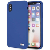 BMW iPhone X/Xs Navy Blue Silicone M Collection (BMHCPXMSILNA)