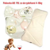shumee NappiMe AIO PUL plenica za večkratno uporabo s krili ZELENI VLAKI