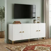 Hanah Home komoda Squarel 180, 180 cm, bela