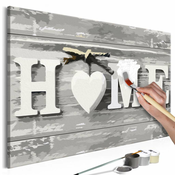 Slika za samostalno slikanje - Home (Letters) 60x40