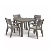 Komplet vrtnega pohištva Norina 4+1 cappuccino