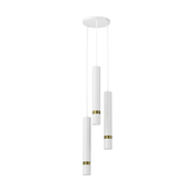 Luster na sajli JOKER 3xGU10/8W/230V bela/zlatna