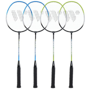 HMS Set reketa za badminton WISH Steeltec 416K, zeleno/plavi