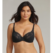 PLAYTEX FLOWER ELEGANCE UNDERWIRE BRA - Womens lace bra with underwire - black