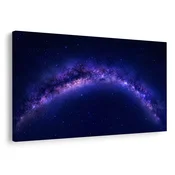 Slika vijolična galaksija na nočnem nebu - 60x40